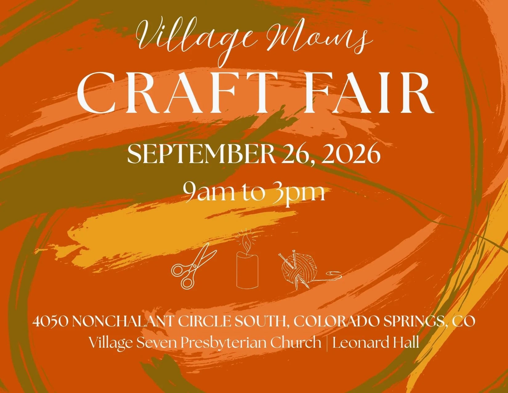 Village Mews Craft Fair event poster