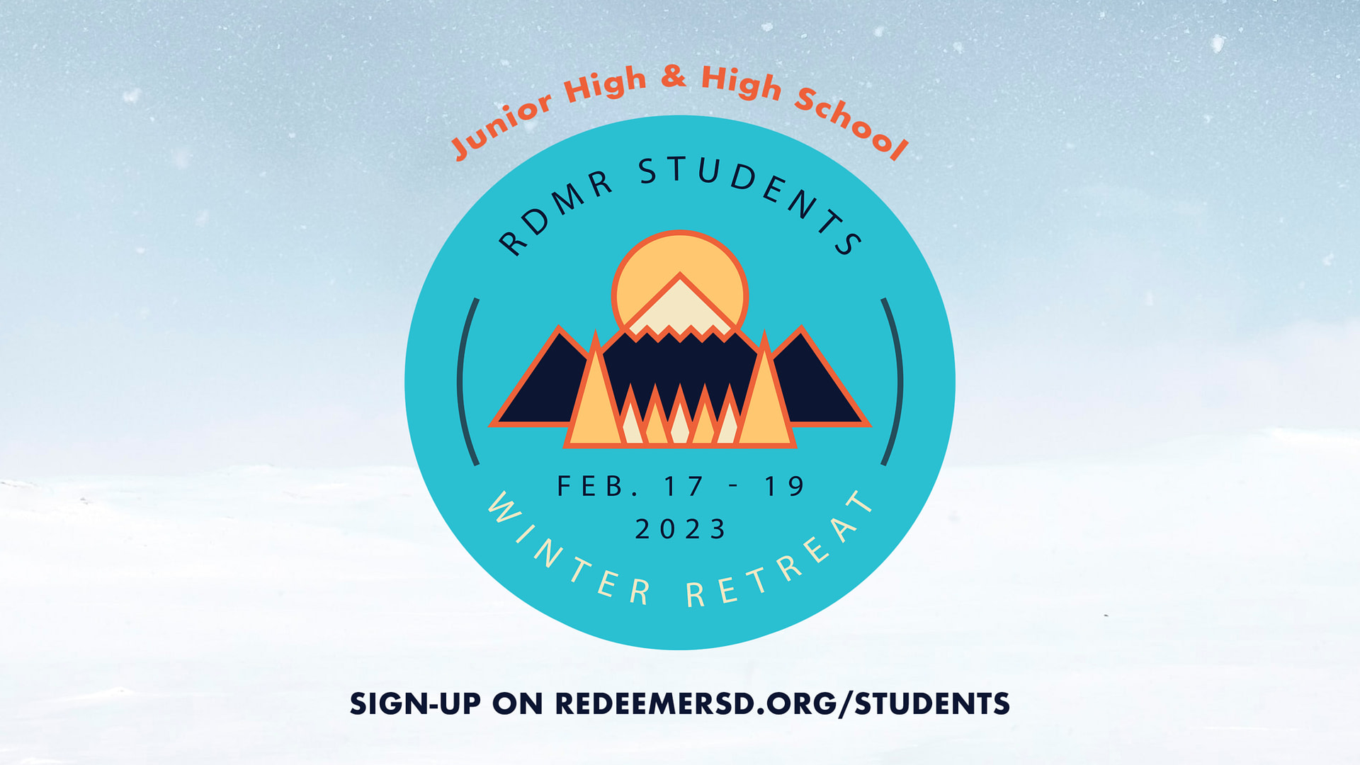 Student winter retreat 2023