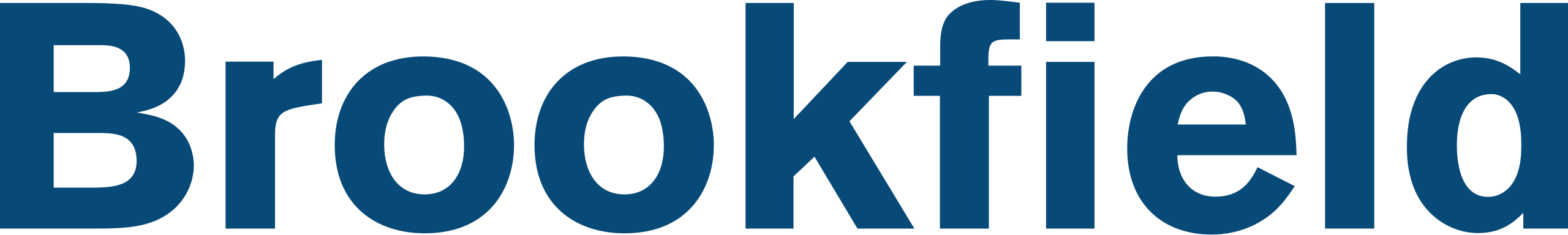 Brookfield logo in blue letters