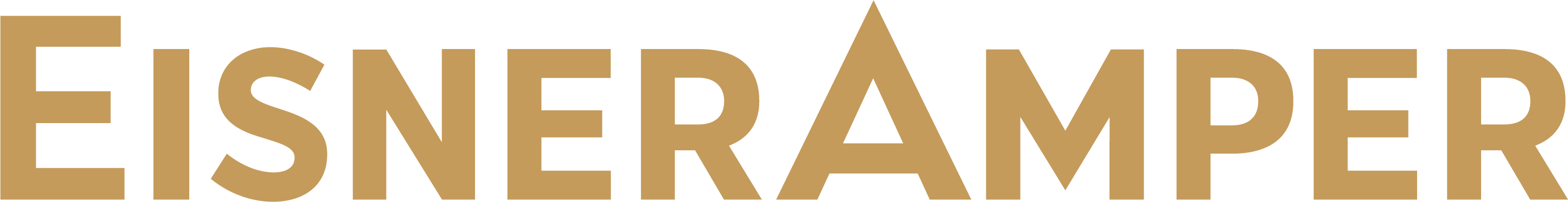 EisnerAmper logo in gold letters.