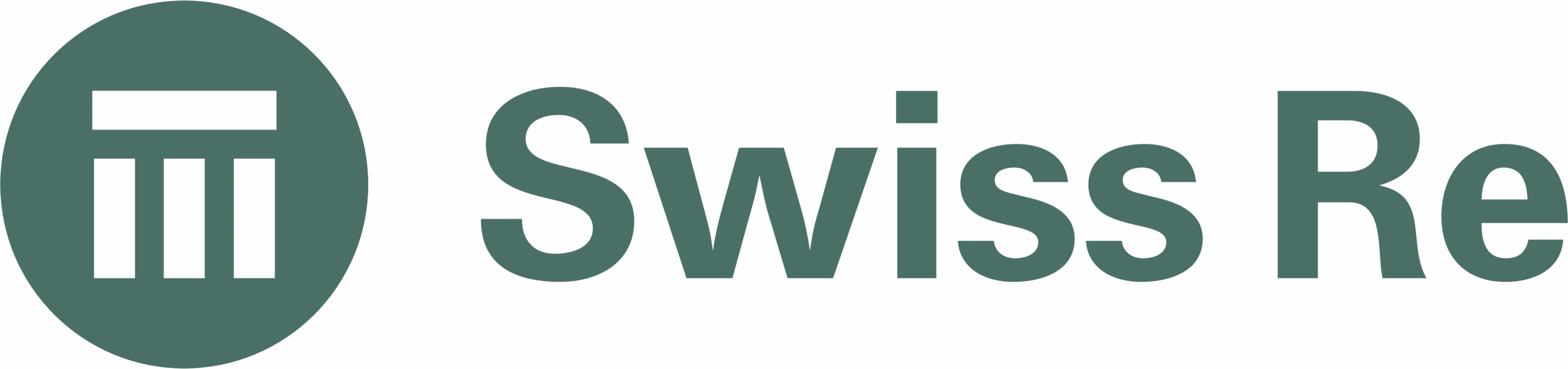 Swiss Re logo with text and circle icon.