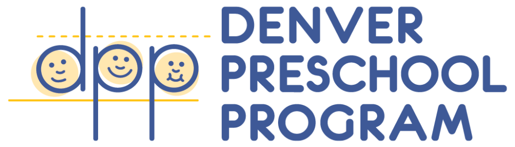 Denver Preschool Program logo with smiling faces.