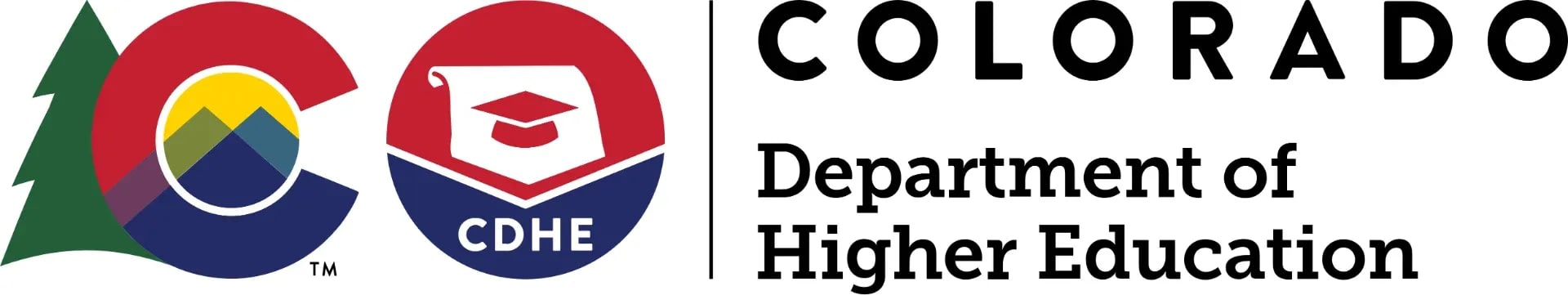 Colorado Department of Higher Education logo with CDHE emblem
