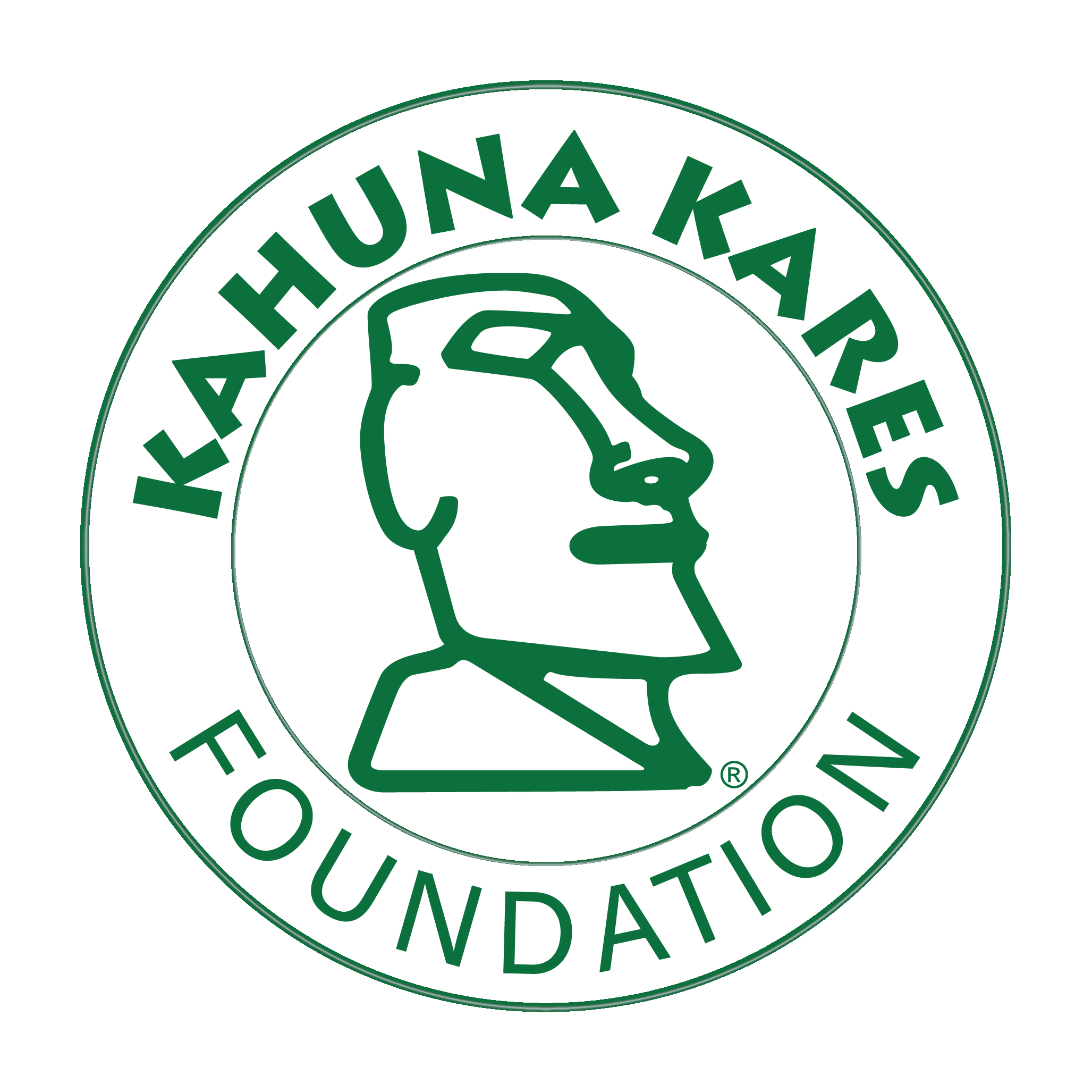 Kahuna Kares Foundation logo with stylized face