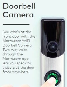 Couple dancing in kitchen with smart home camera