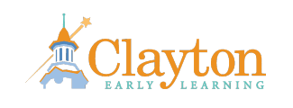 Clayton Early Learning logo with building and star