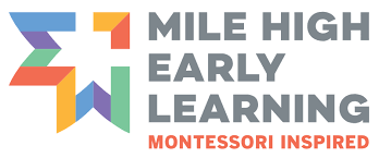 Mile High Early Learning logo with colorful symbol.