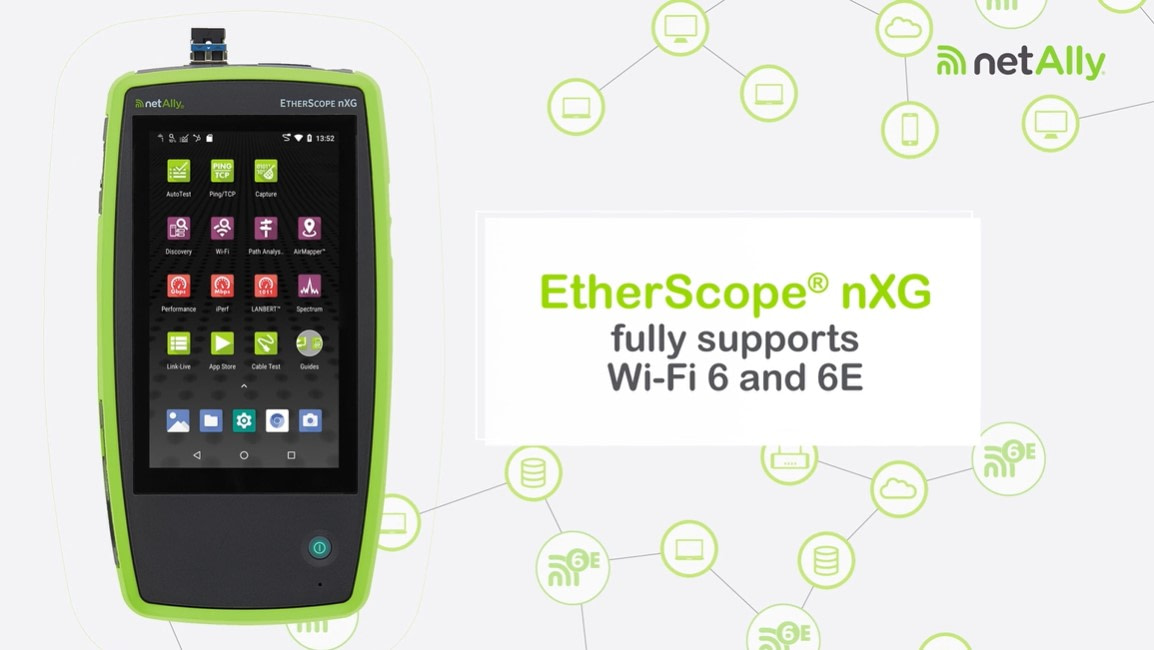 EtherScope nXG Portable Network Expert - now with Wi-Fi 6/6E